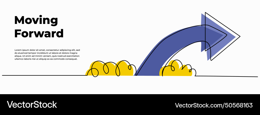 Continuous line design of arrow pointing up one Vector Image
