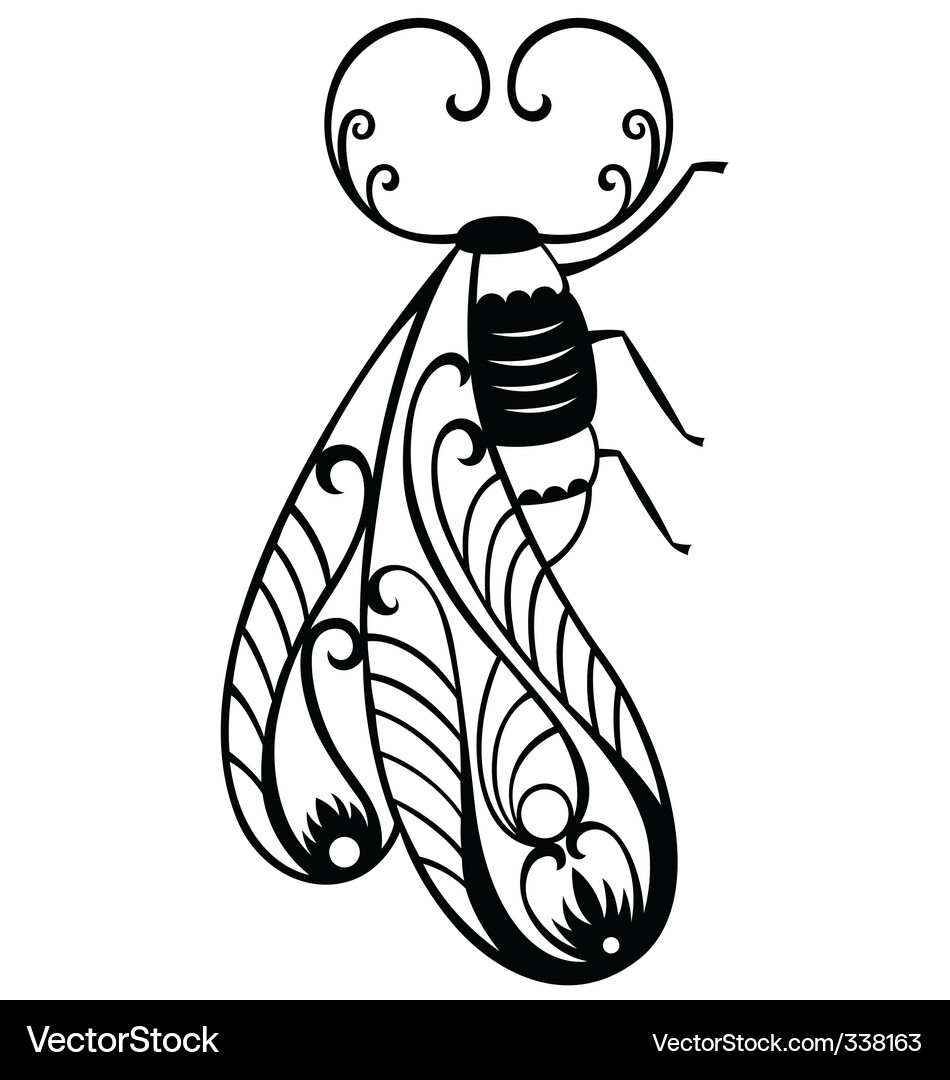 Decorative bug Vector Image