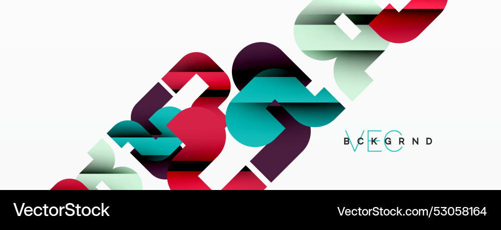 Abstract background colorful geometric curve Abstract background colorful geometric curve vector image