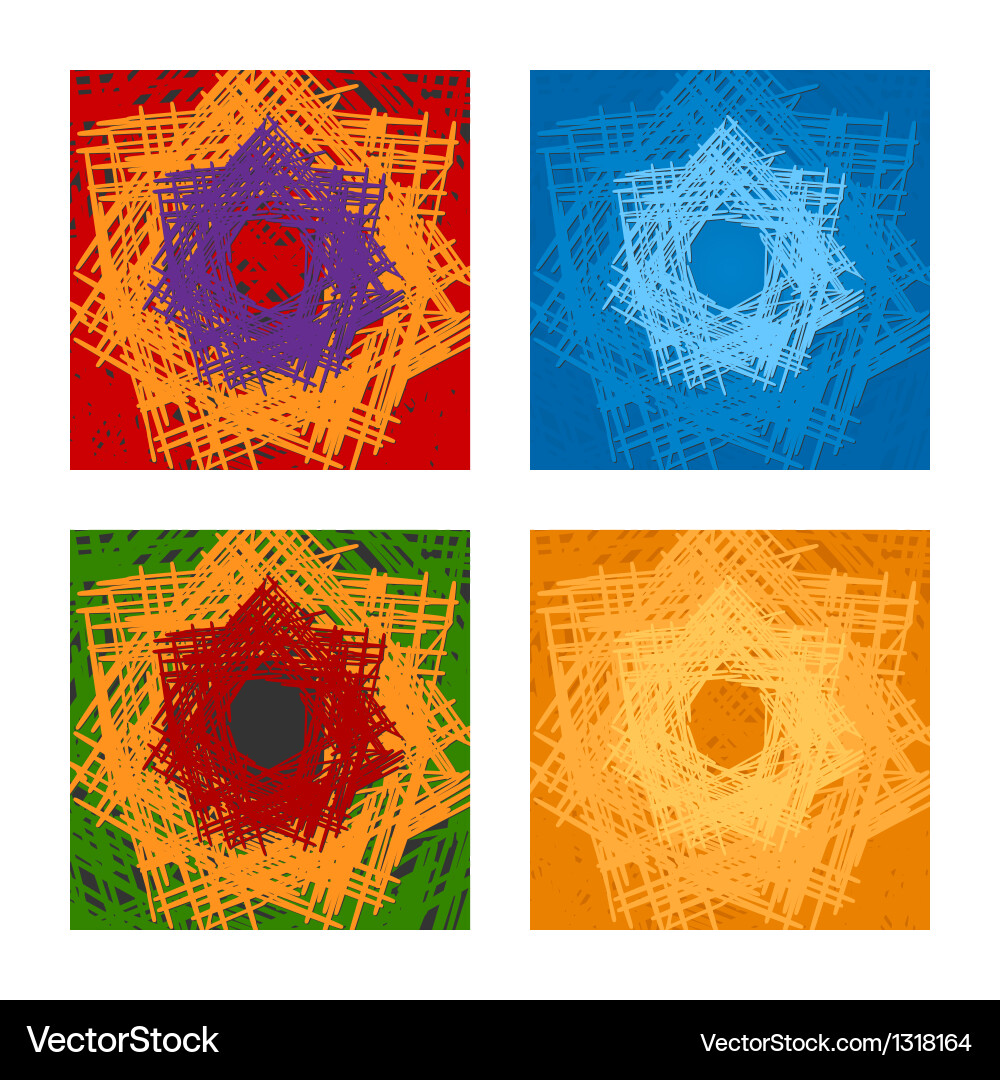 Abstract background set vector image