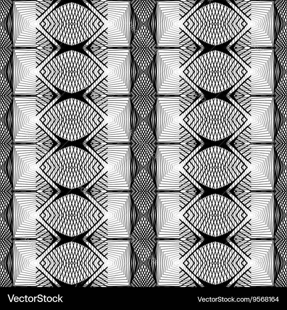 Design seamless monochrome grid pattern Vector Image