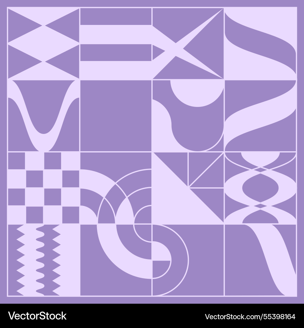 Geometric pattern in a minimalist style an idea vector image