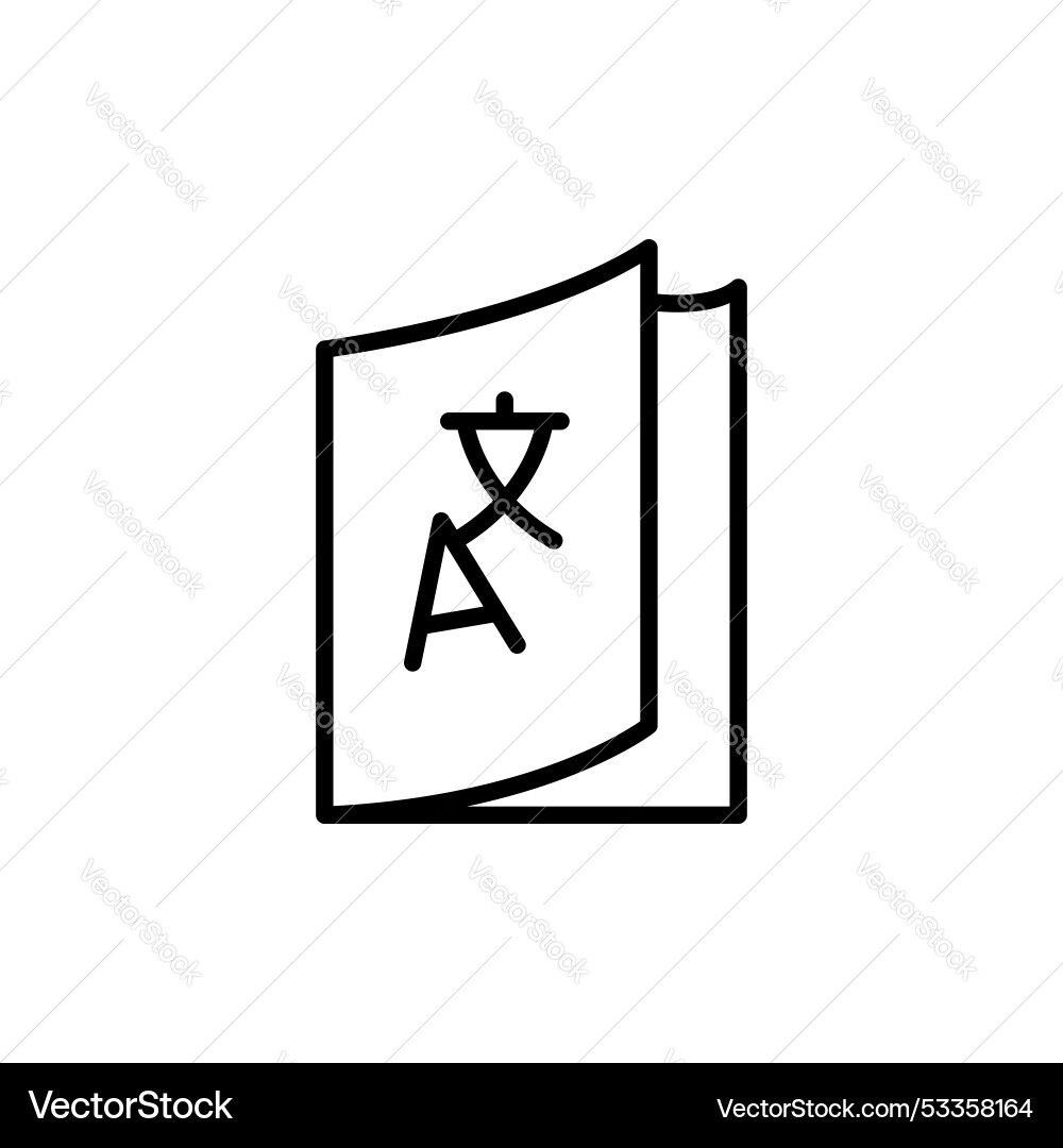 Translation icon set language interpreter symbol Translation icon set language interpreter symbol vector image