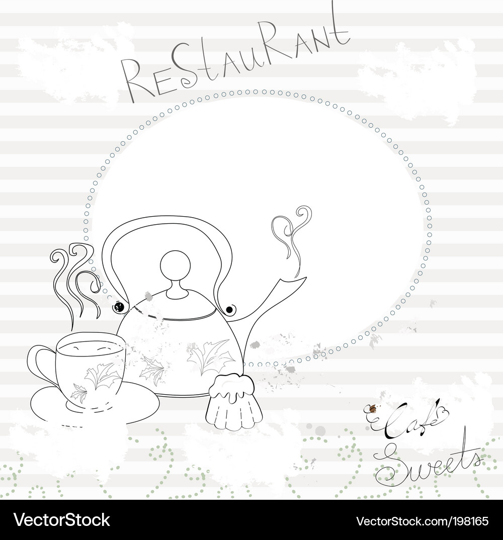 Template for menu Vector Image
