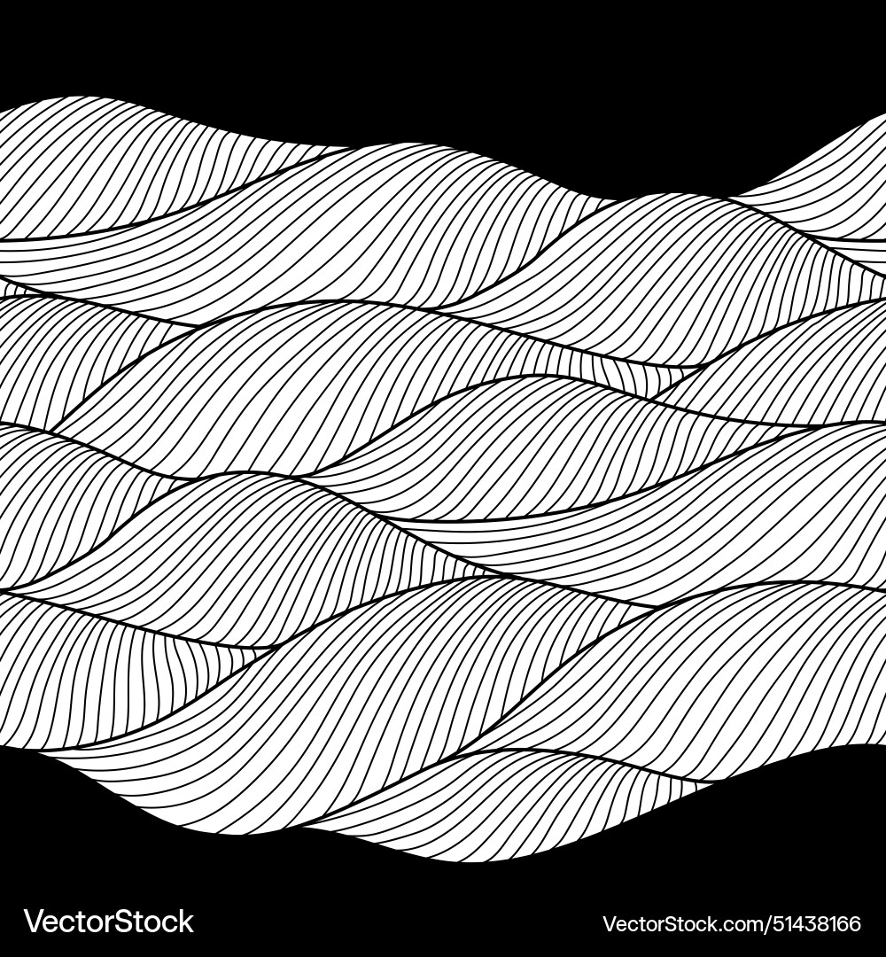 Abstract Wave Pattern Background vector image