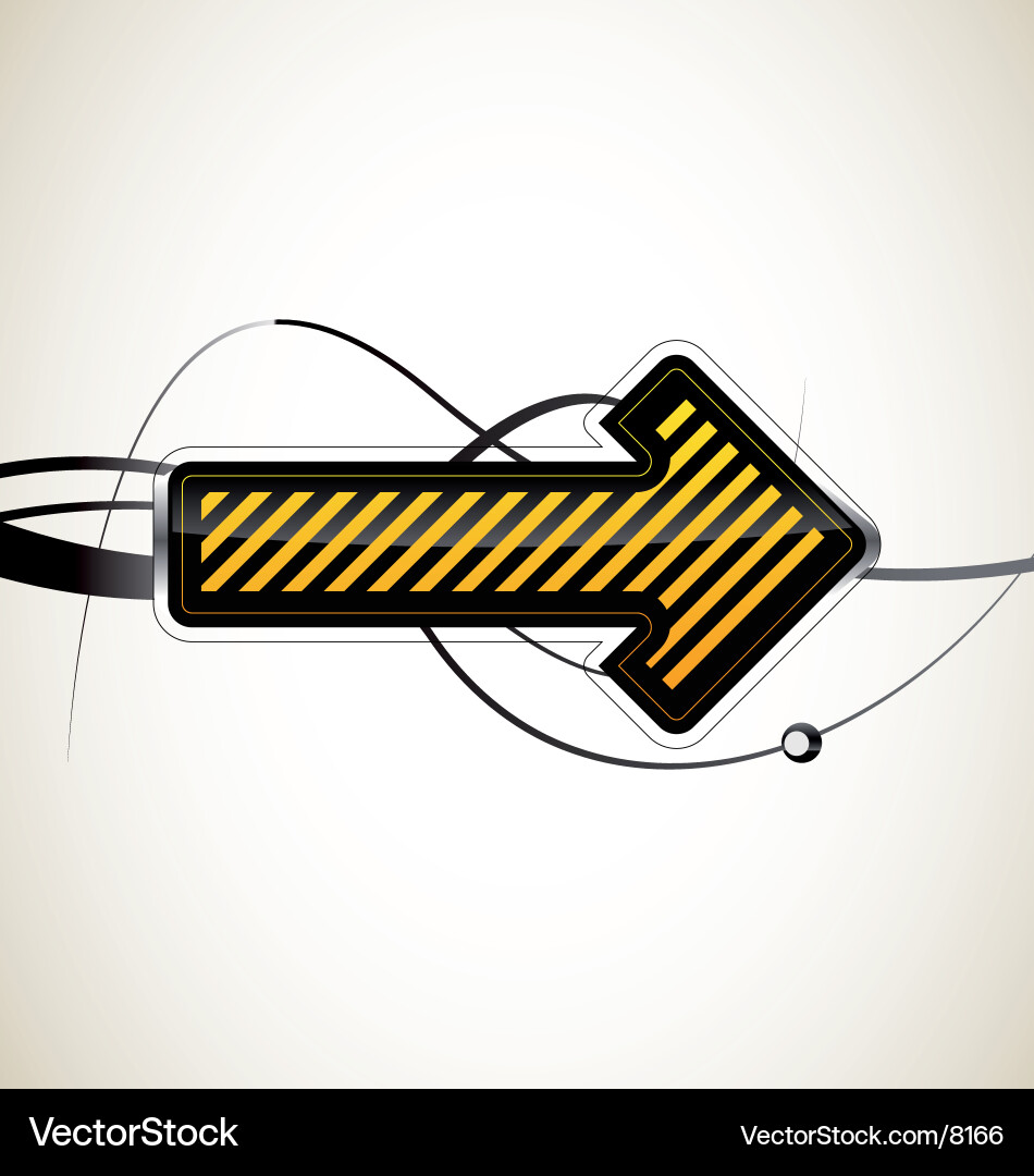 Arrow Pointer Icon Vector Image