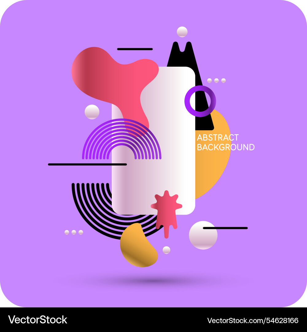 Background with abstract shapes a template Background with abstract shapes a template vector image