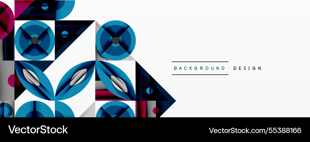 Geometric abstract composition with intersecting Geometric abstract composition with intersecting Vector Image