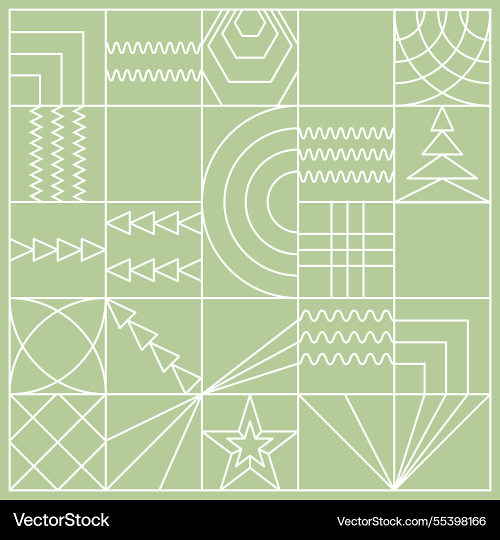 Geometric pattern in a minimalist style an idea vector image