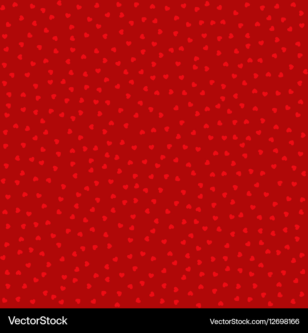 Seamless pattern with red hearts background Vector Image