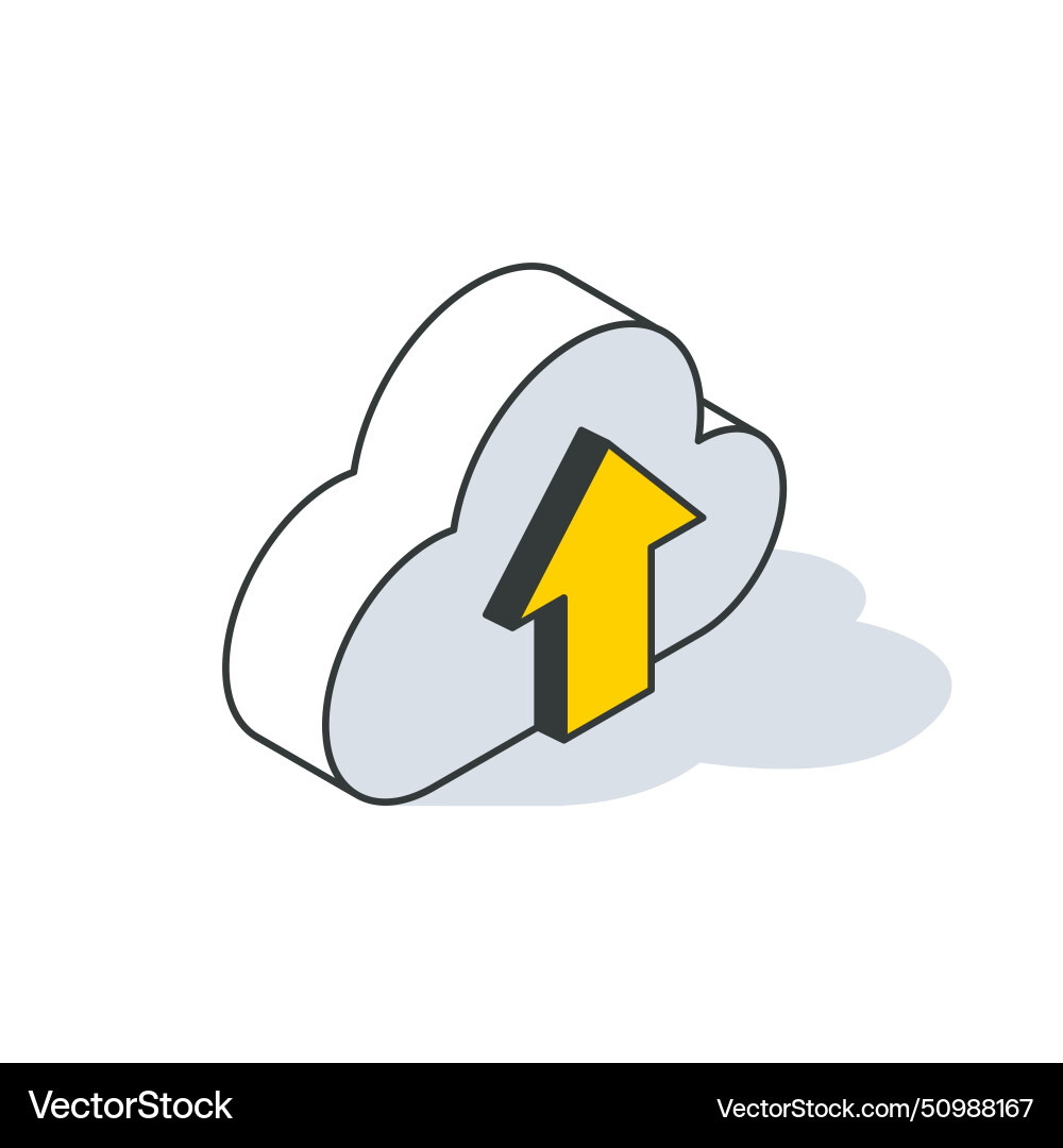 Data upload cloud computing database transfer Data upload cloud computing database transfer vector image