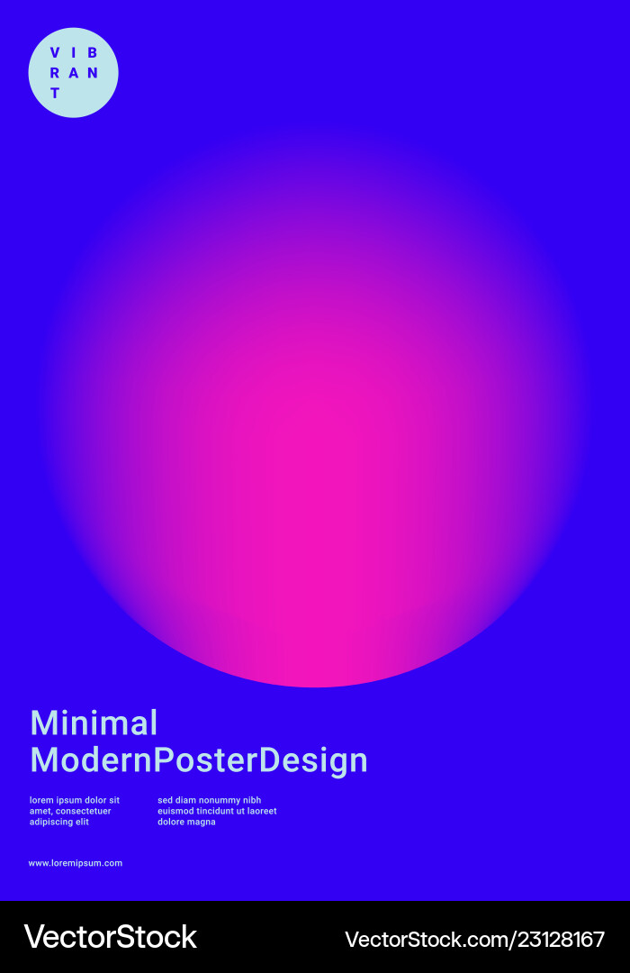 Design template with vibrant gradient shapes Design template with vibrant gradient shapes Vector Image