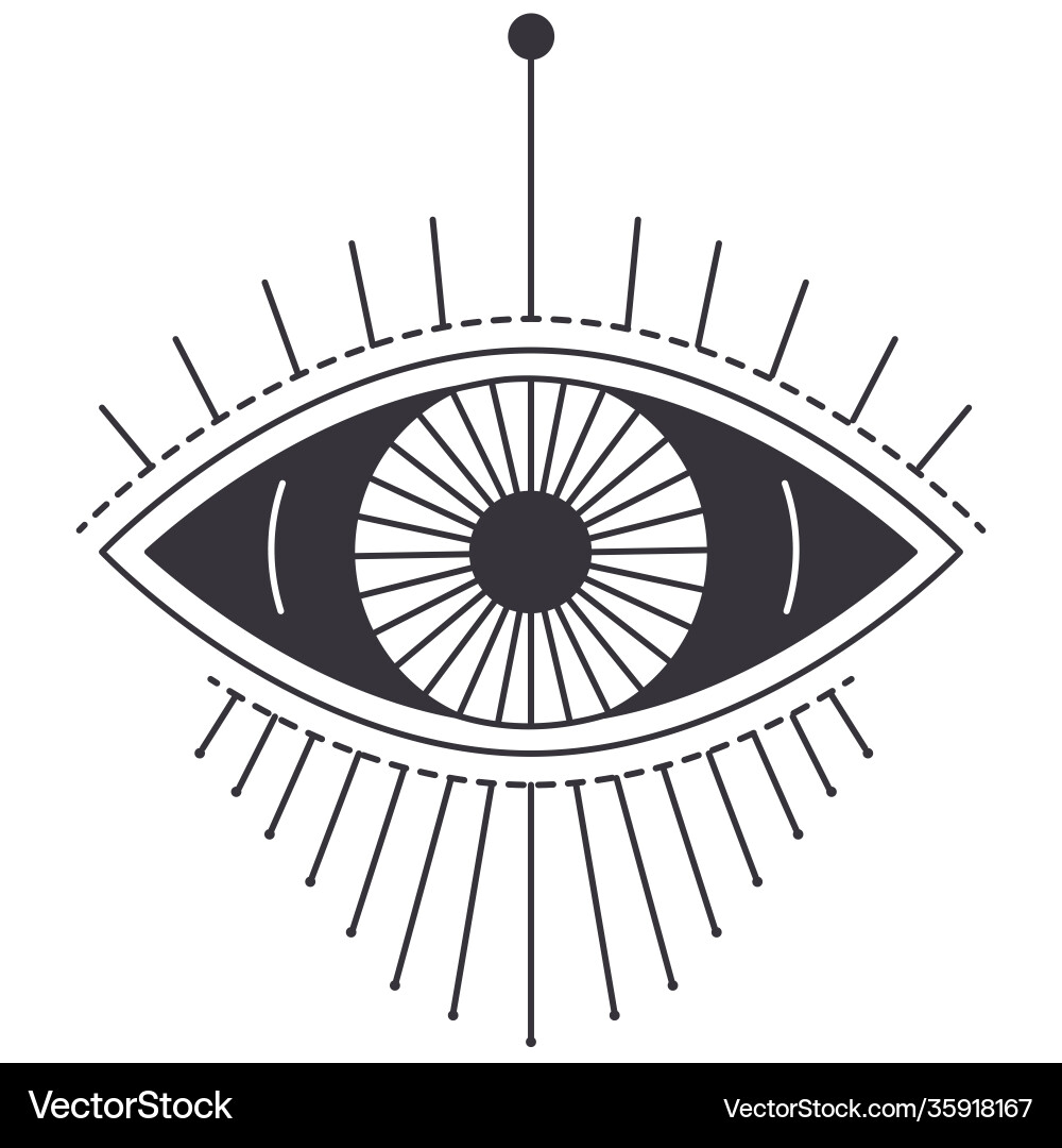 Hexerei und Magie Zeichen Augenmaurerei Symbol Hexerei und Magie Zeichen Augenmaurerei Symbol vektorbild