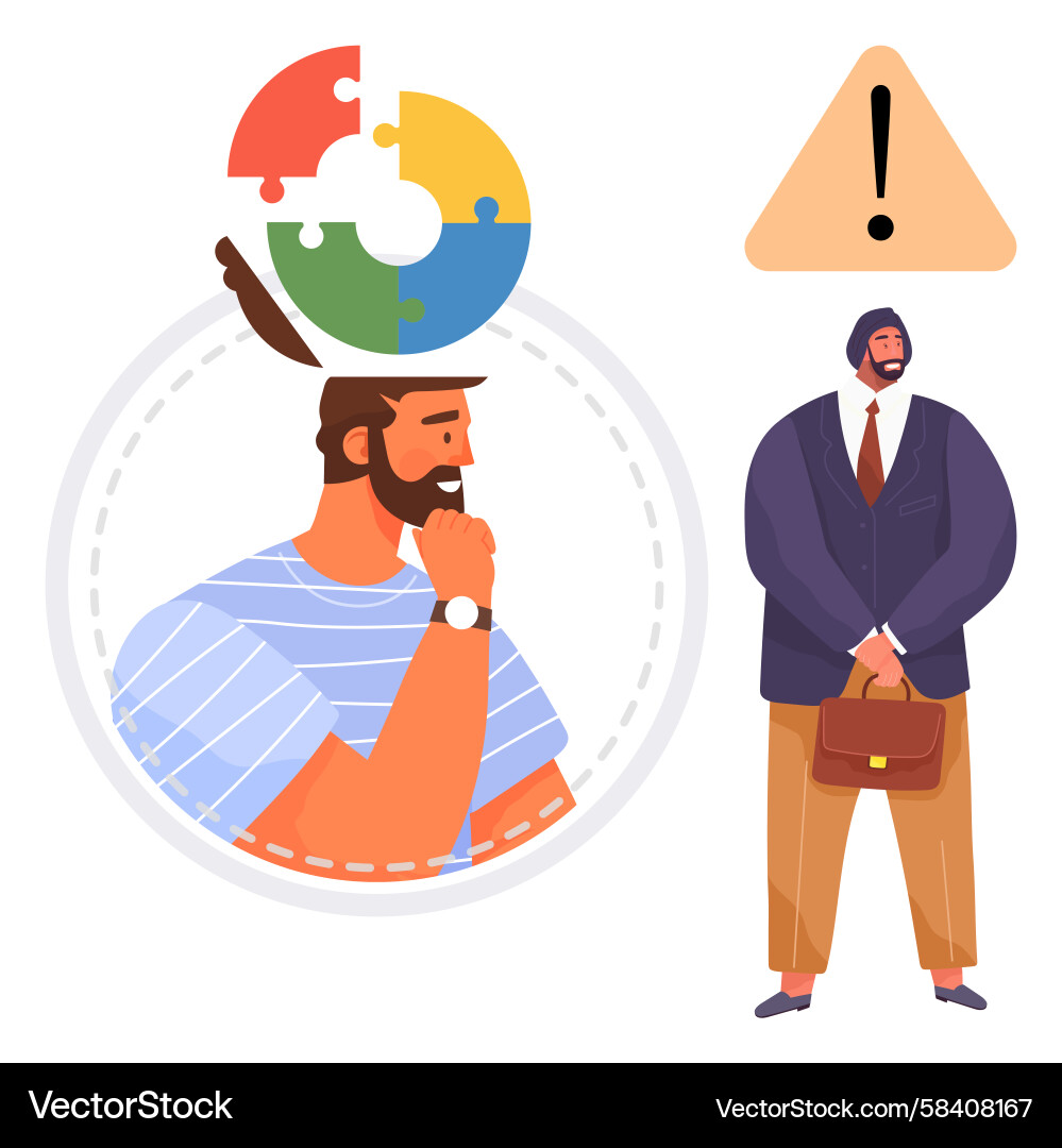 Problem Solving & Strategic Thinking Vector Image