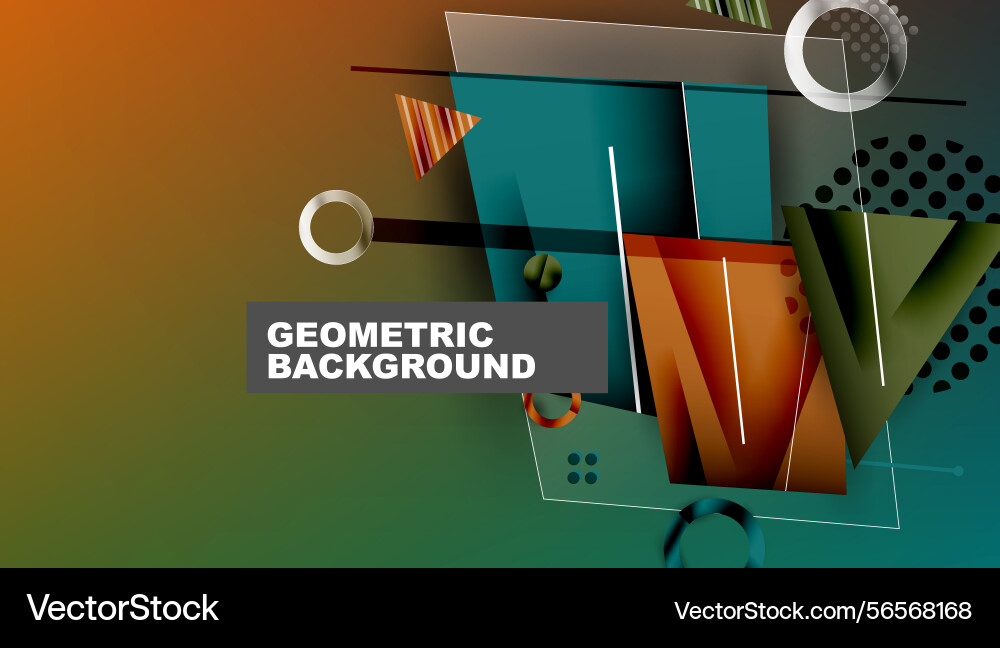 Abstract geometric design shapes overlap creating Abstract geometric design shapes overlap creating Vector Image