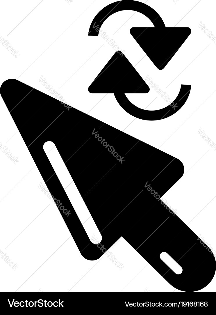 Cursor element icon simple black style vector image