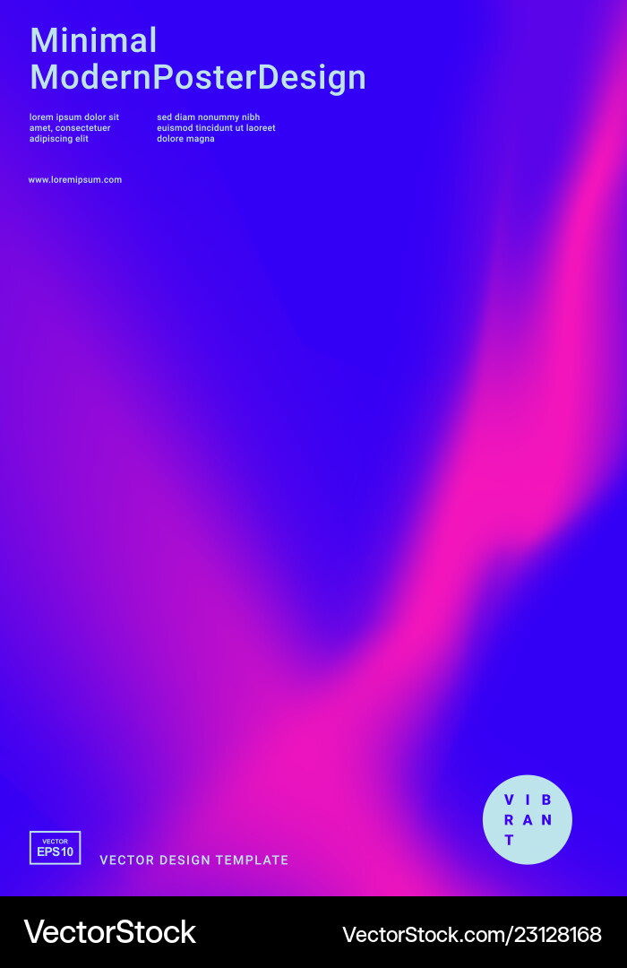 Design template with vibrant gradient shapes Design template with vibrant gradient shapes vector image