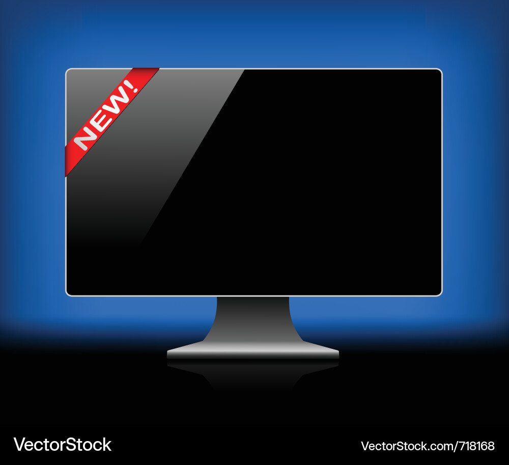 Digital Monitor Display vector image