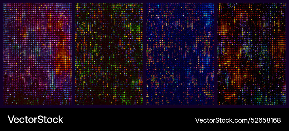 Futuristic dotted halftone cyberpunk glitch poster Futuristic dotted halftone cyberpunk glitch poster vector image