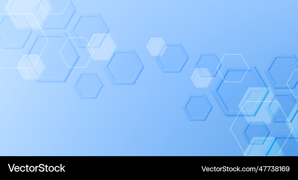 Abstract Science Hexagon Background Vector Image