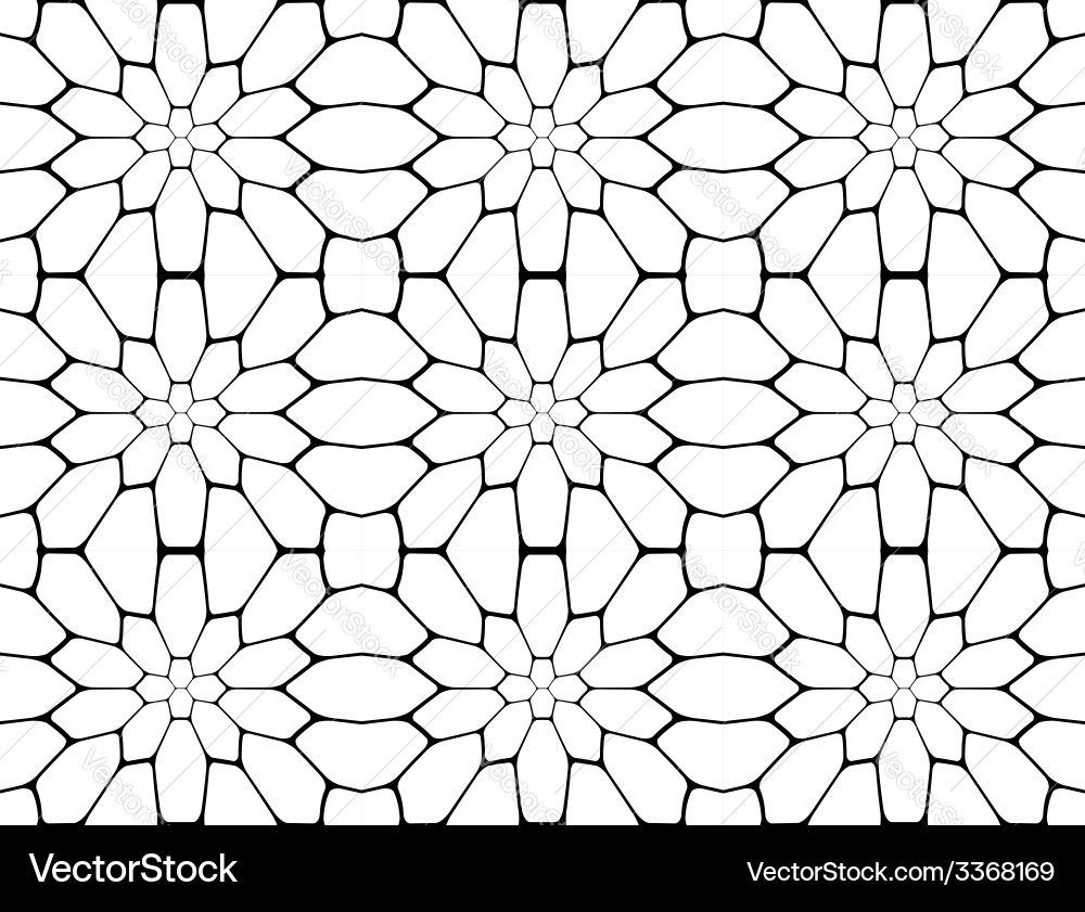 Design seamless monochrome polygon pattern vector image