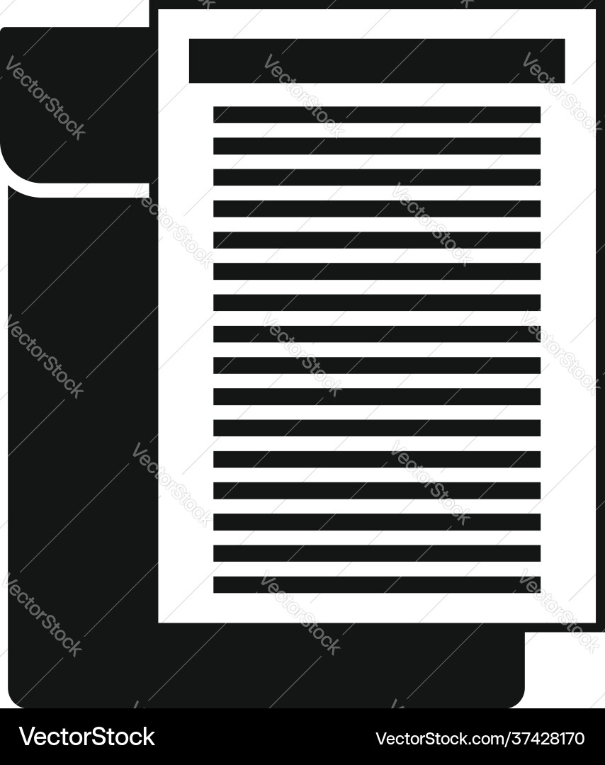 Envelope documents icon simple style Envelope documents icon simple style vector image