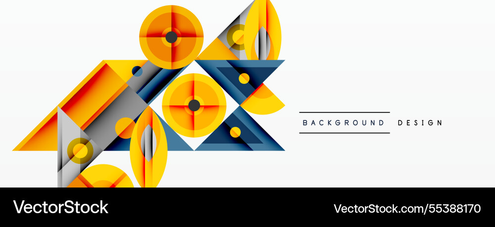 Geometric abstract composition with intersecting Geometric abstract composition with intersecting vector image