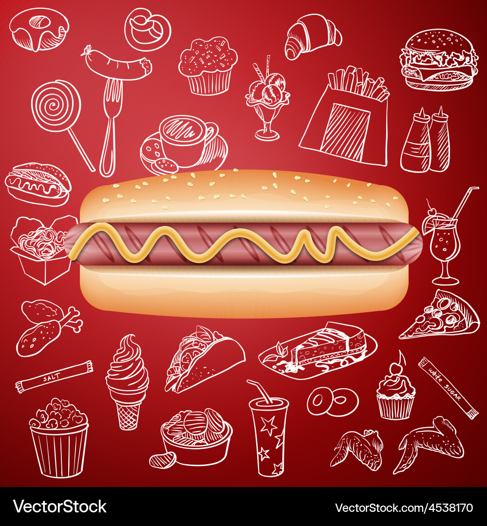 Hot dog junk food professional advertising food photography 46909191 Stock  Photo at Vecteezy, image size:1000x1080