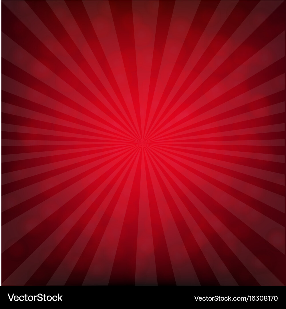 Red Bokeh Burst Background vector image