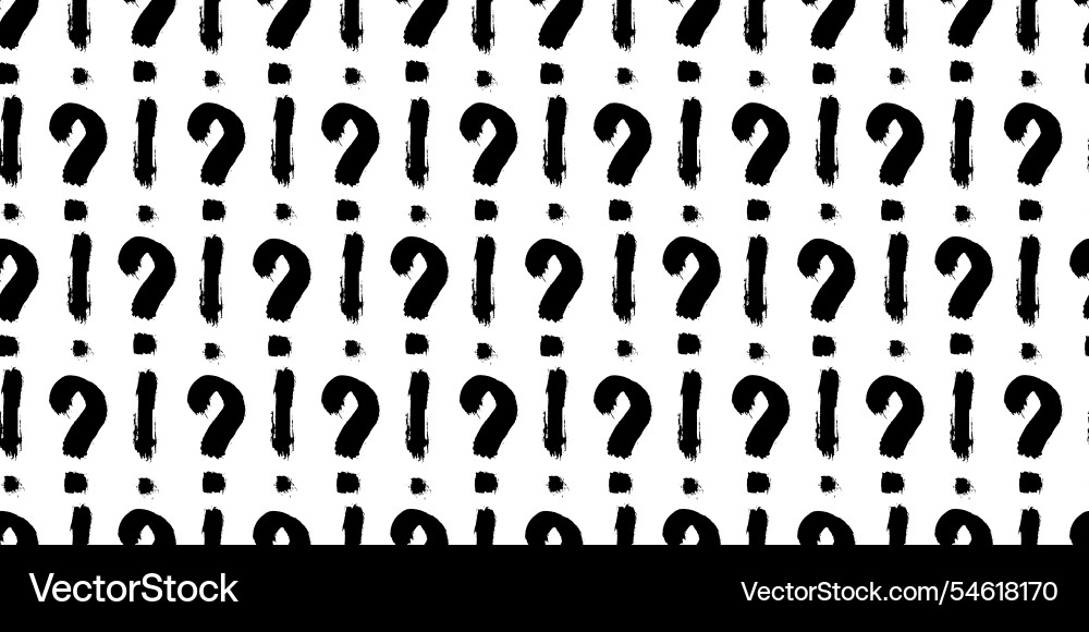 Seamless pattern with grunge style question Seamless pattern with grunge style question vector image