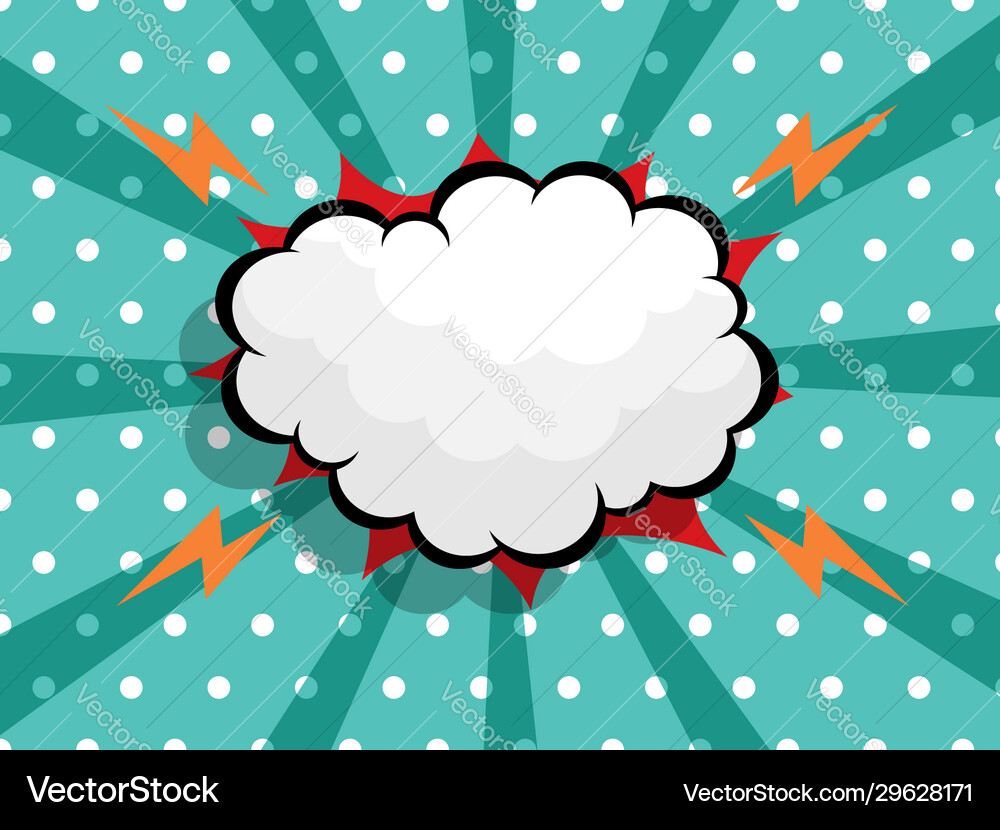 Abstract blank speech bubble with comic book – Royalty-Free Vector ...