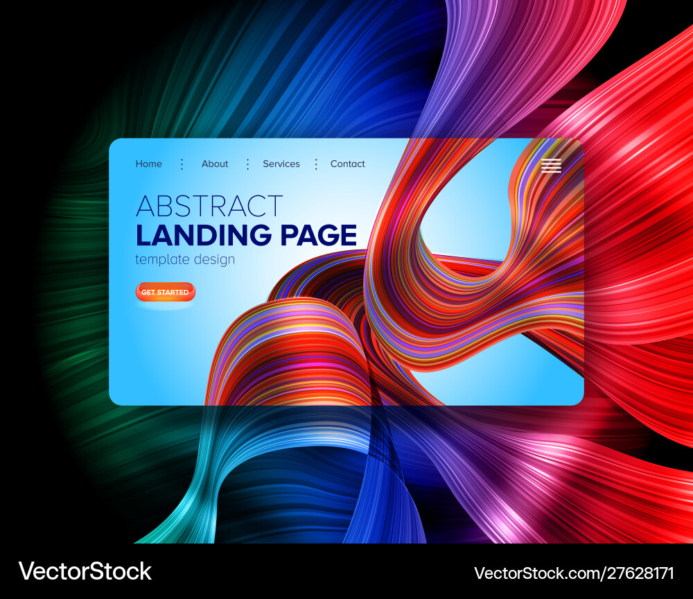 Abstract distorted stripe background vector image