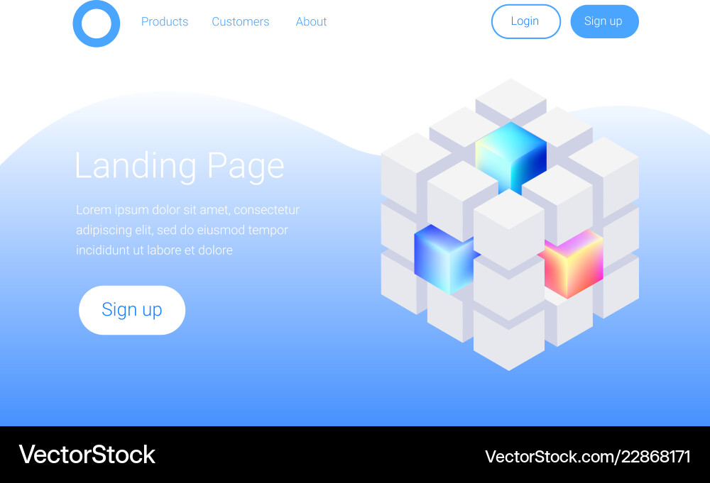 Big data analytics concept vector image