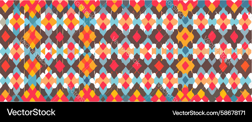 Complex Aztec Inspired Pattern Vector Image