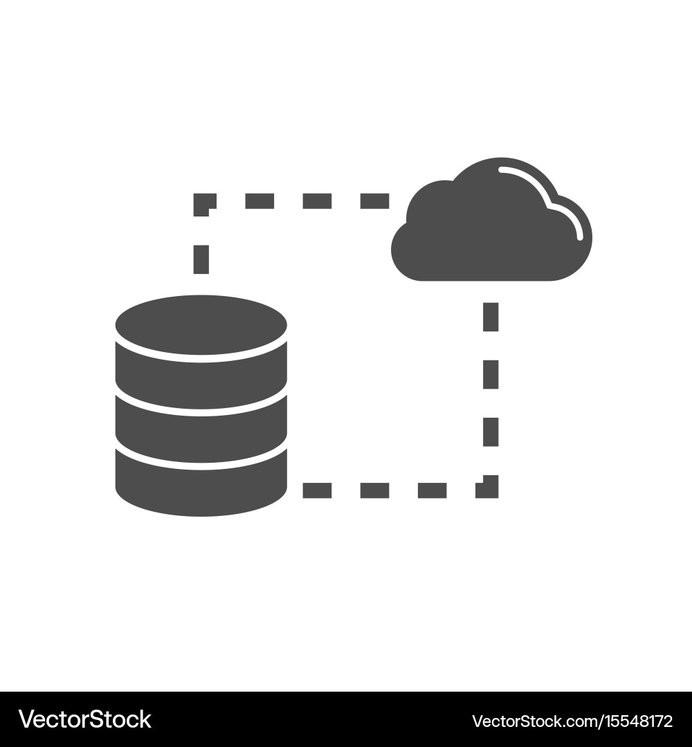 Data Sync Icon - Storage & Cloud vector image