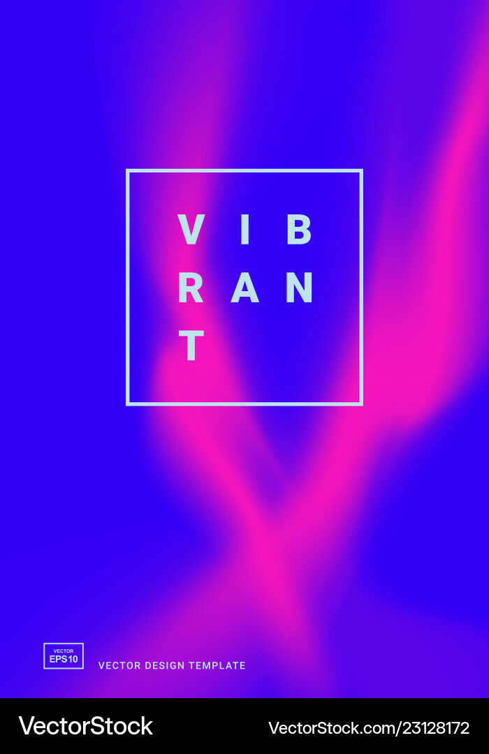 Design template with vibrant gradient shapes Vector Image