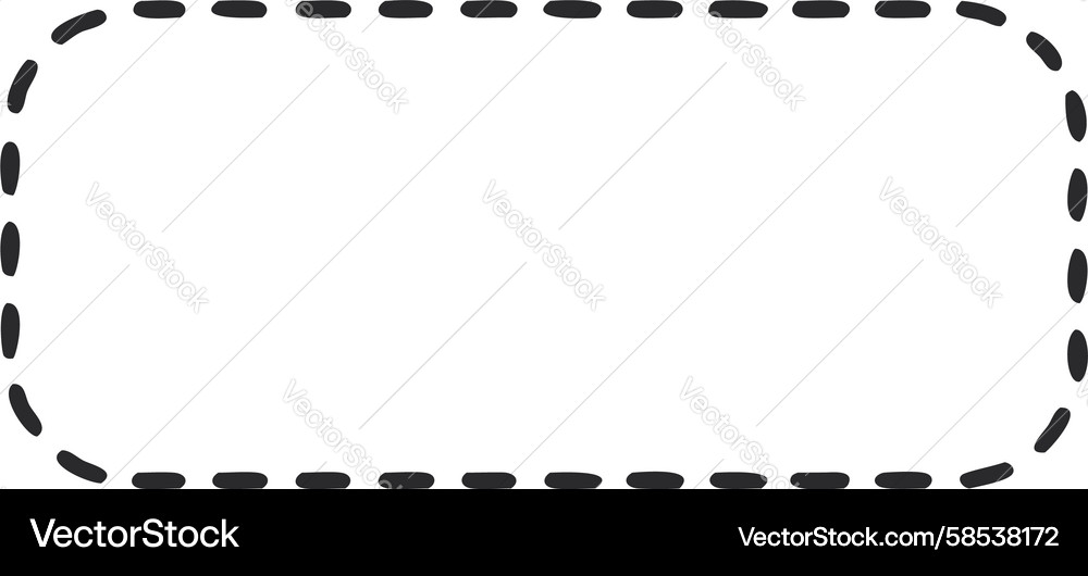 Dotted Rounded Frame - Soft Border Vector Image