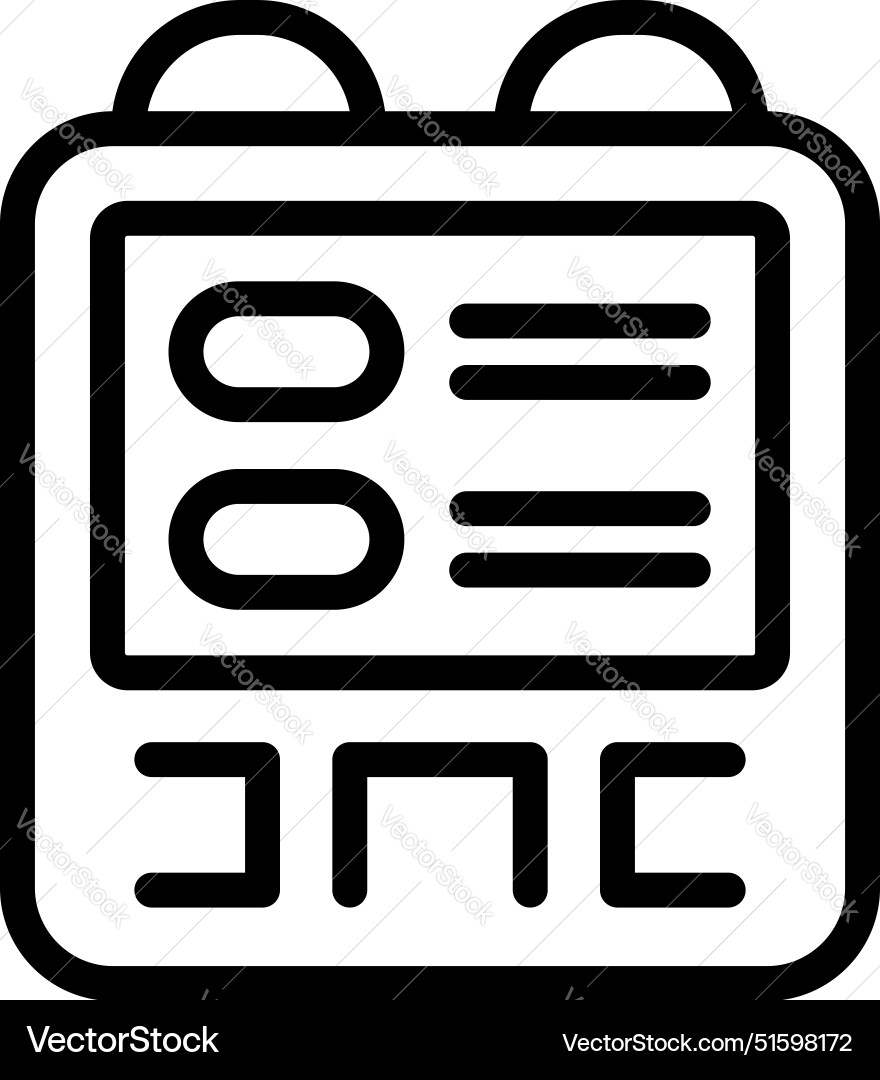 Electronic device with buttons showing new modern Vector Image