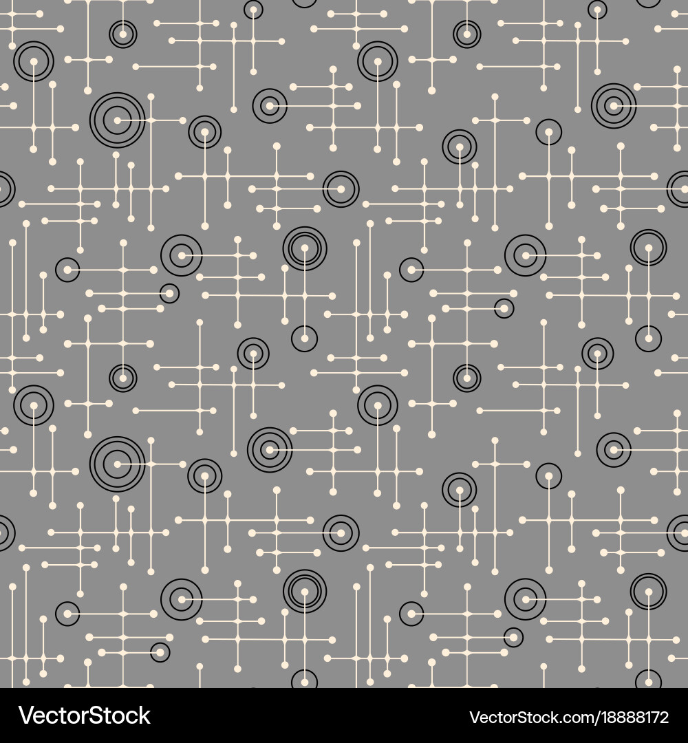 Retro Circuit Pattern - Abstract Tech vector image