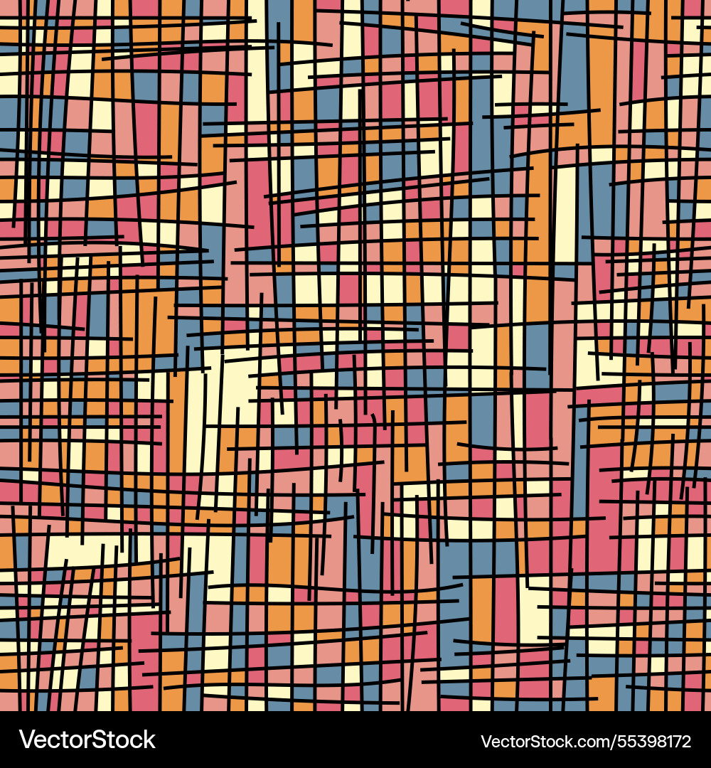 Seamless colorful pattern abstract template vector image