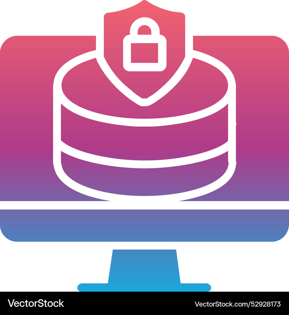 Database icon design Vector Image