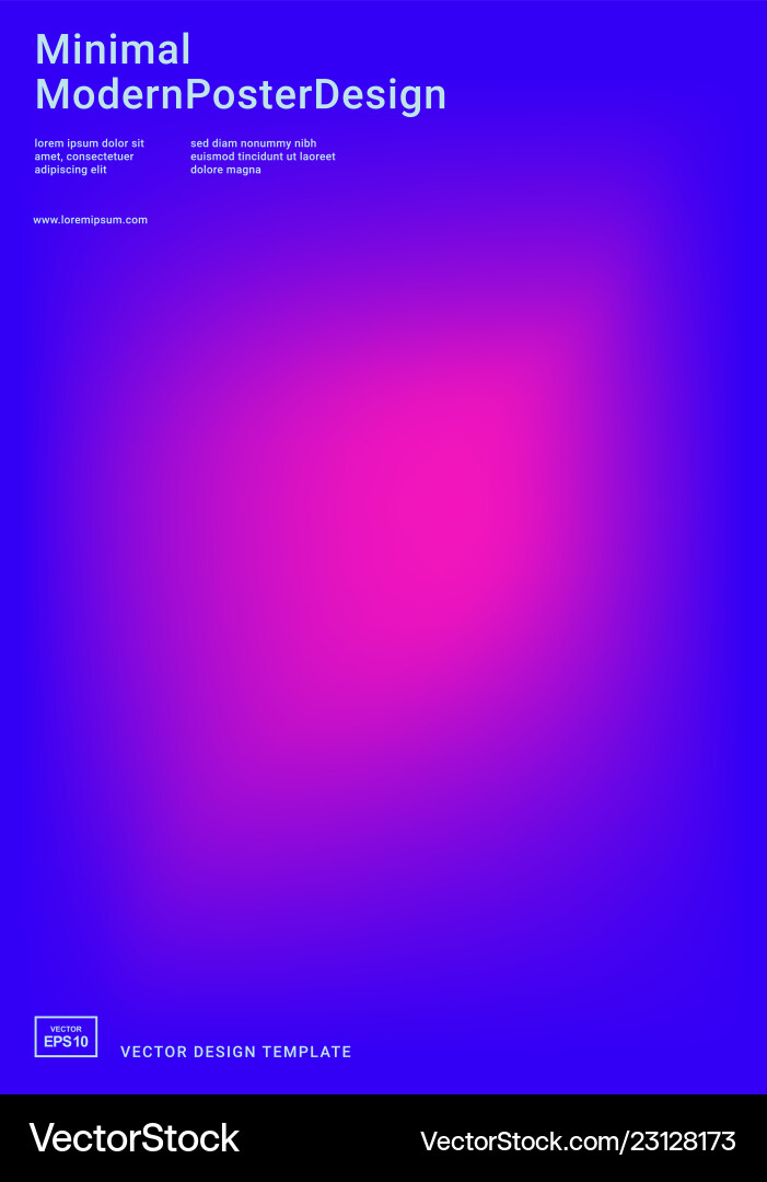 Design template with vibrant gradient shapes vector image