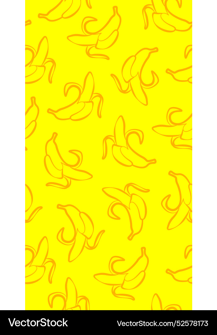 Endless background banana pattern Endless background banana pattern vector image