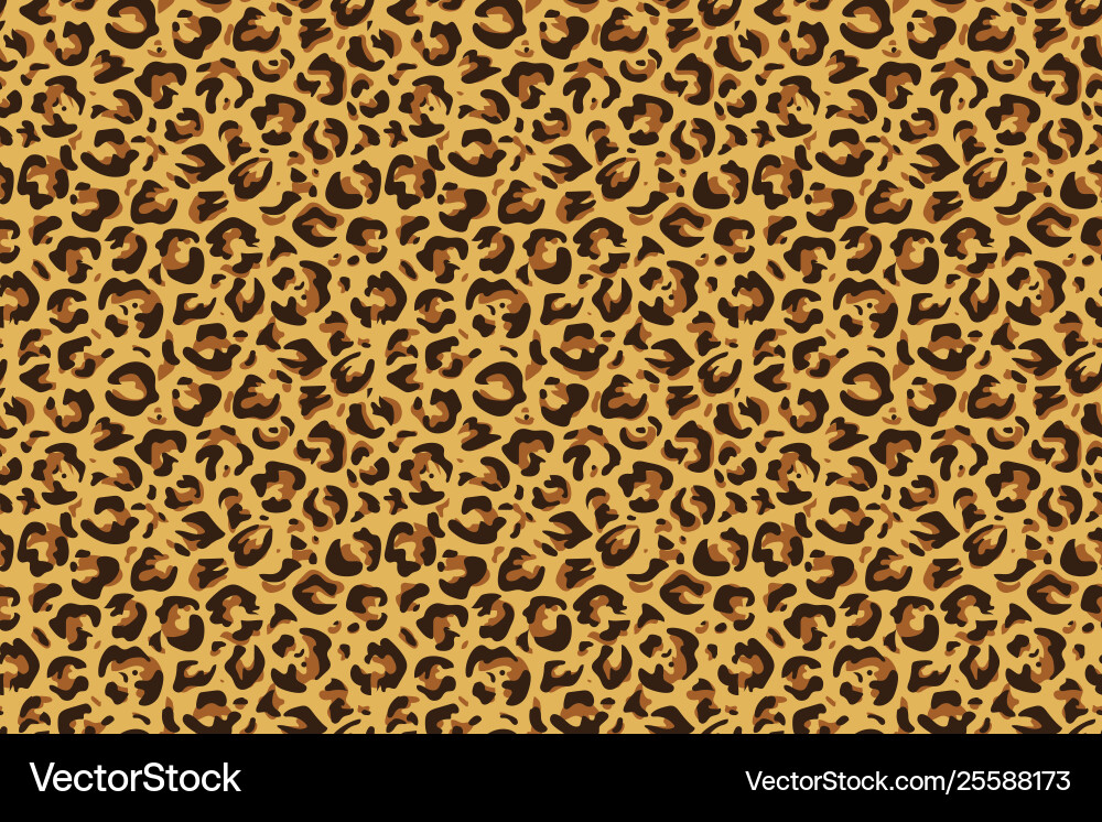 Leopard Print Seamless Texture Vector Image