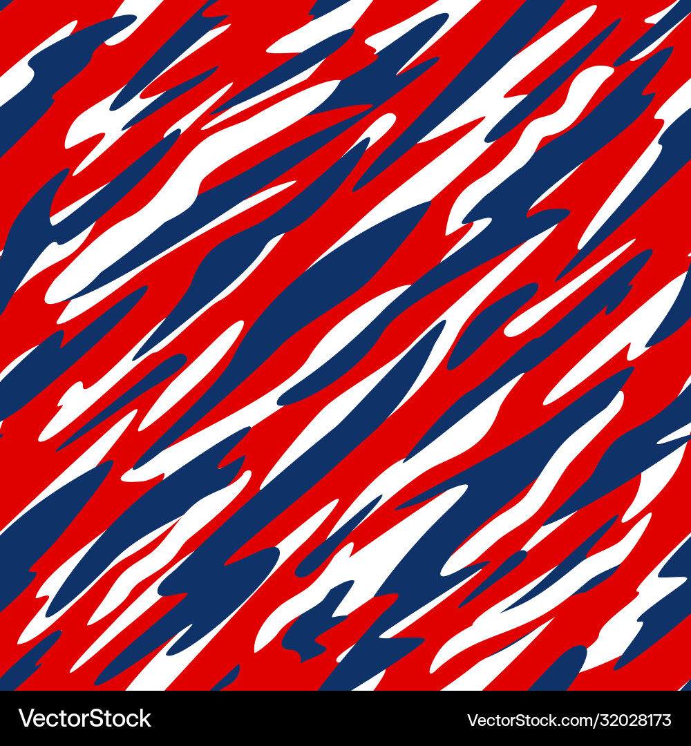 Red white and blue patriotic seamless pattern Red white and blue patriotic seamless pattern vector image