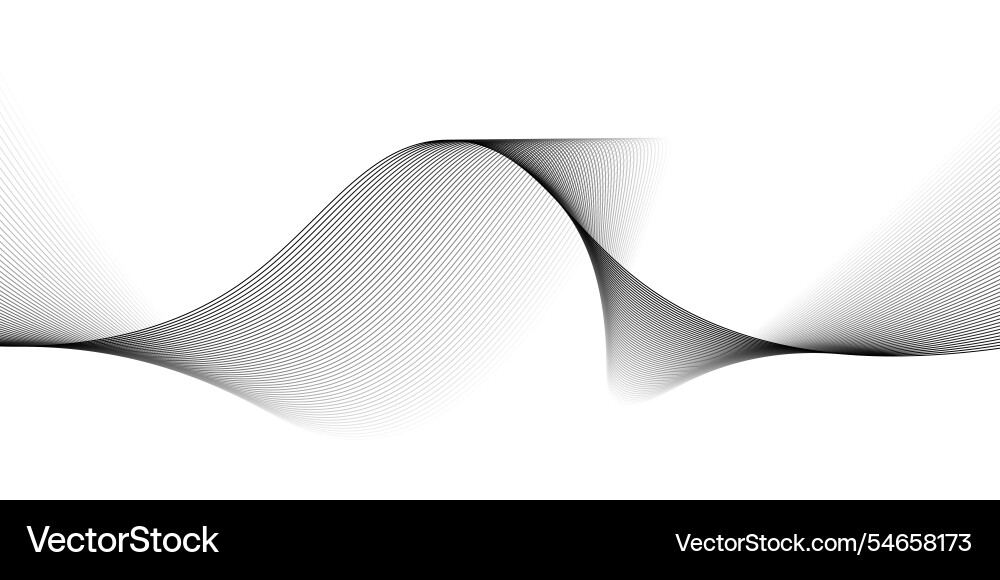 Smooth flowing wave gradient background Smooth flowing wave gradient background vector image