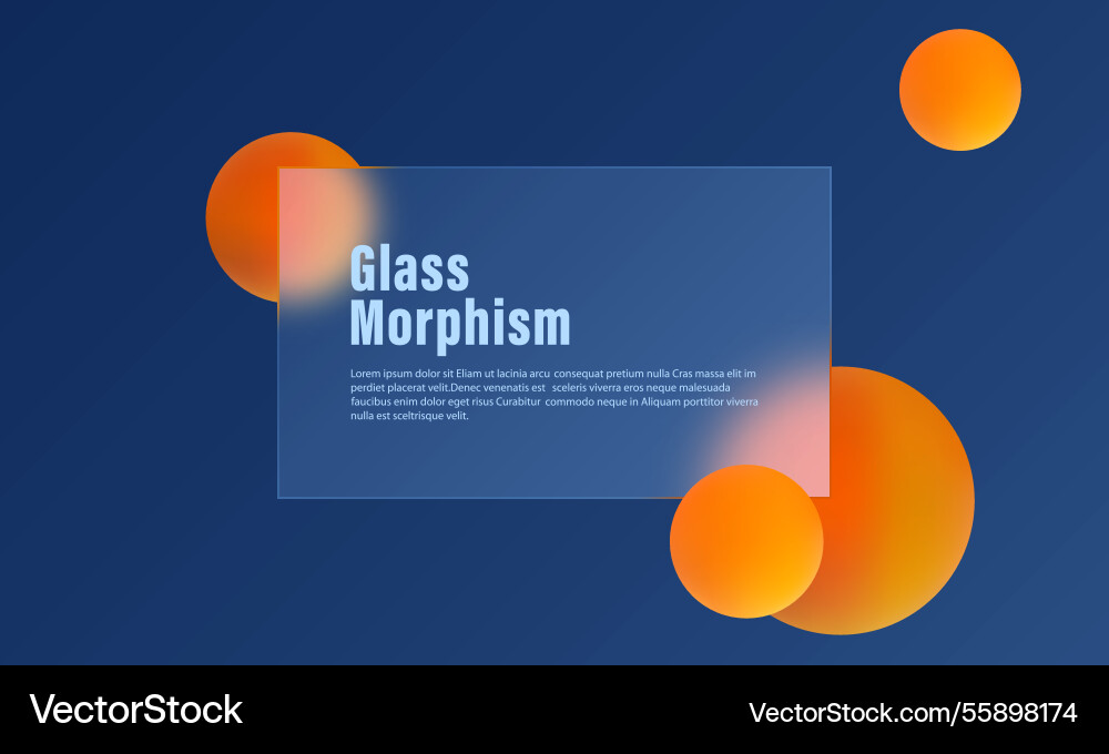 Background with transparent panel and floating Background with transparent panel and floating vector image