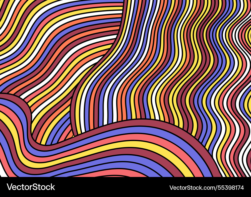 Colorful linear composition layout for the design Colorful linear composition layout for the design vector image