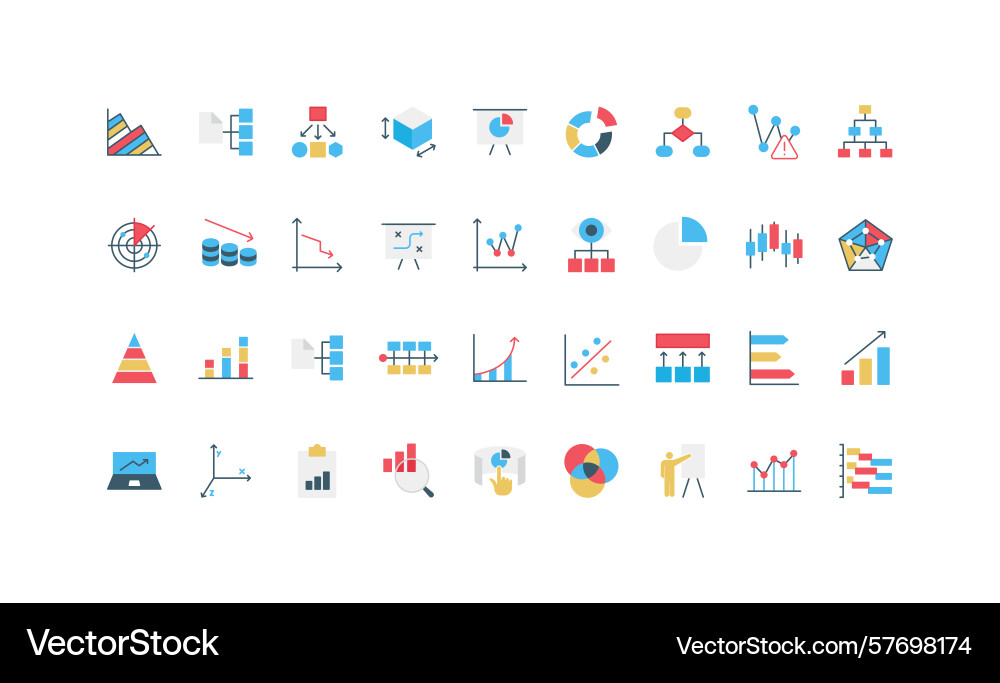 Graph and diagram pie chart presentation Graph and diagram pie chart presentation Vector Image