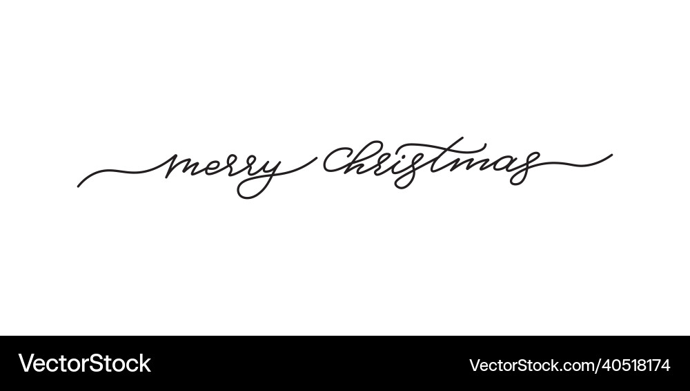 Handwritten calligraphic lettering merry Handwritten calligraphic lettering merry vector image